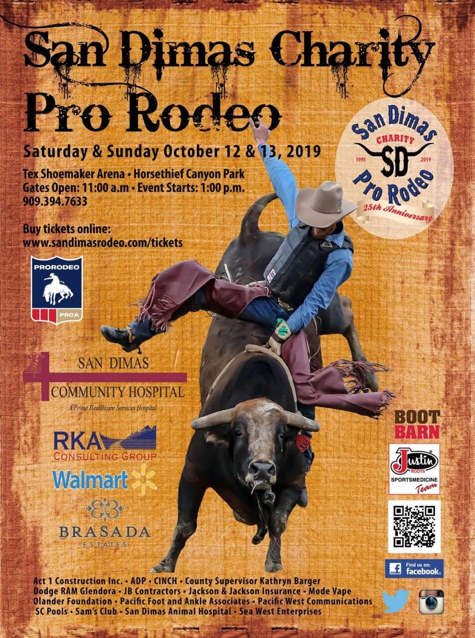 Glendora Chrysler Dodge Jeep Ram is a Sponsor of the Local San Dimas Charity Pro Rodeo