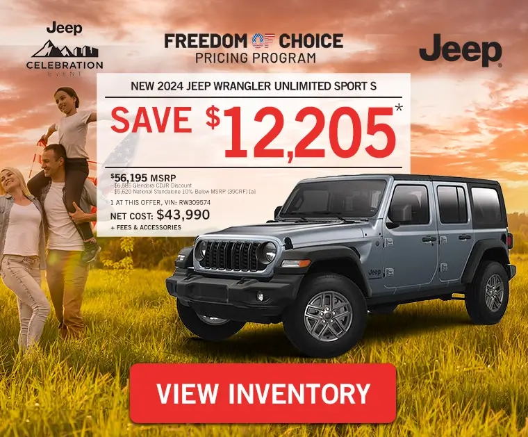 New 2024 Jeep Wrangler Unlimited Sport S