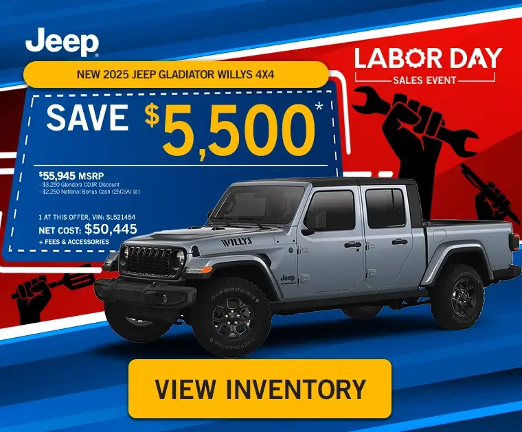 New 2025 Jeep Gladiator Willys 4x4