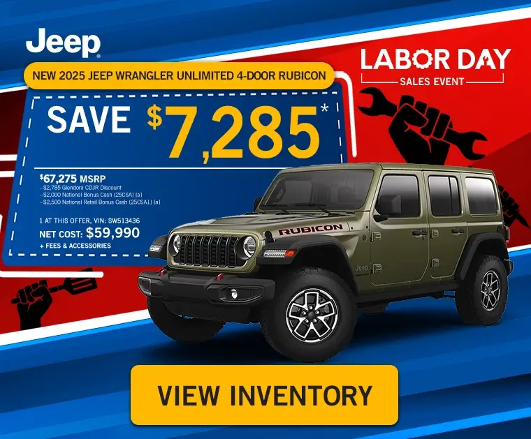 New 2025 Jeep Wrangler Unlimited 4-door Rubicon