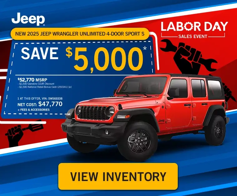New 2025 Jeep Wrangler Unlimited Wrangler 4-door Sport S
