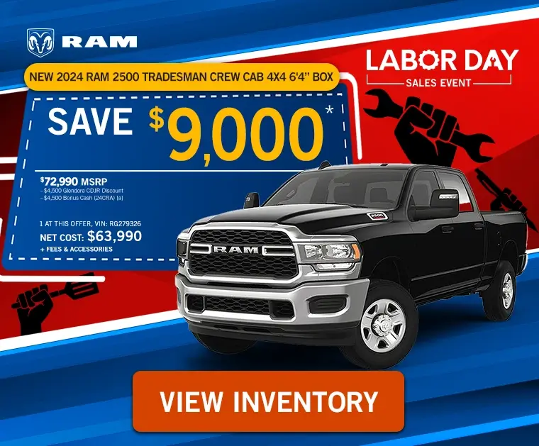 New 2024 RAM 2500 Tradesman Crew Cab 4x4 6'4” Box