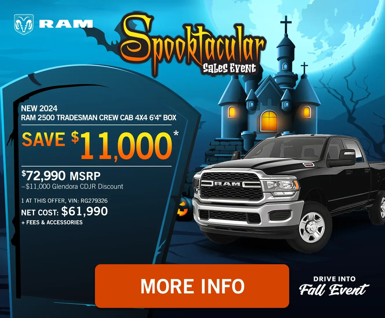 New 2024 RAM 2500 Tradesman Crew Cab 4x4 6'4” Box