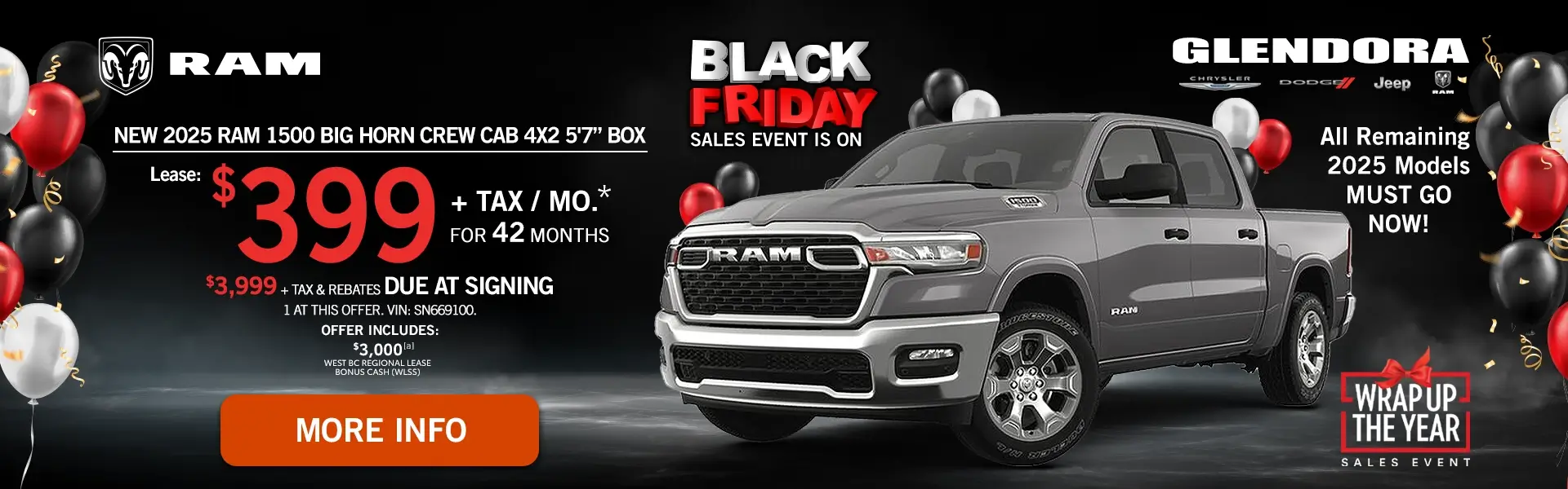 Black Friday RAM 1500 Lease Special