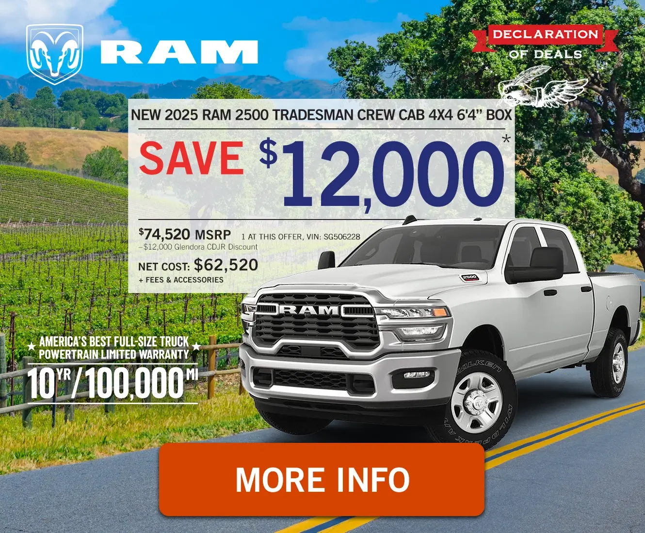 New 2025 RAM 2500 Tradesman Crew Cab 4x4 6'4
