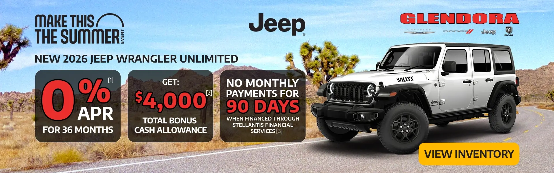 Make This the Summer Event - Jeep Wrangler Specials