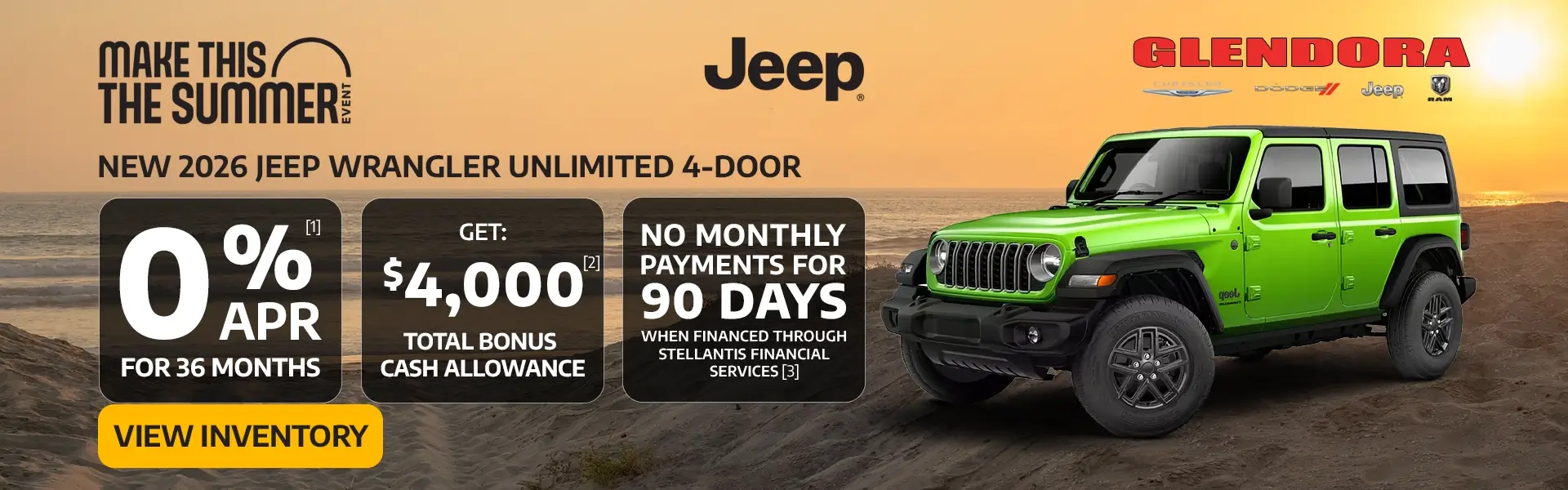 Make This the Summer Sales Event - Jeep Wrangler Specials